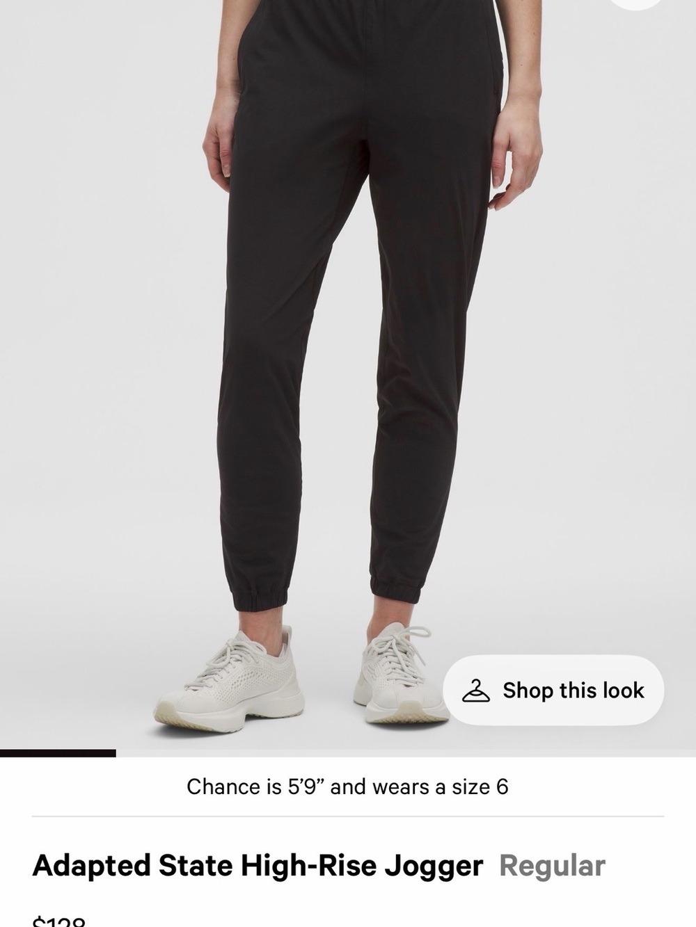 lululemon athletica Black High-Rise Joggers